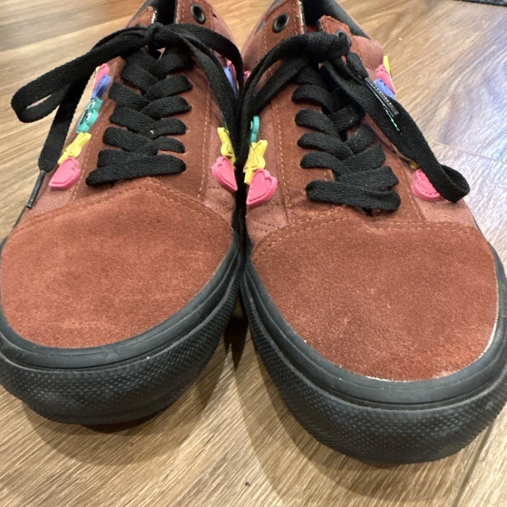 Frog Skateboards x Vans Skate Old Skool Rust Color Popcush Retro Style Size 10